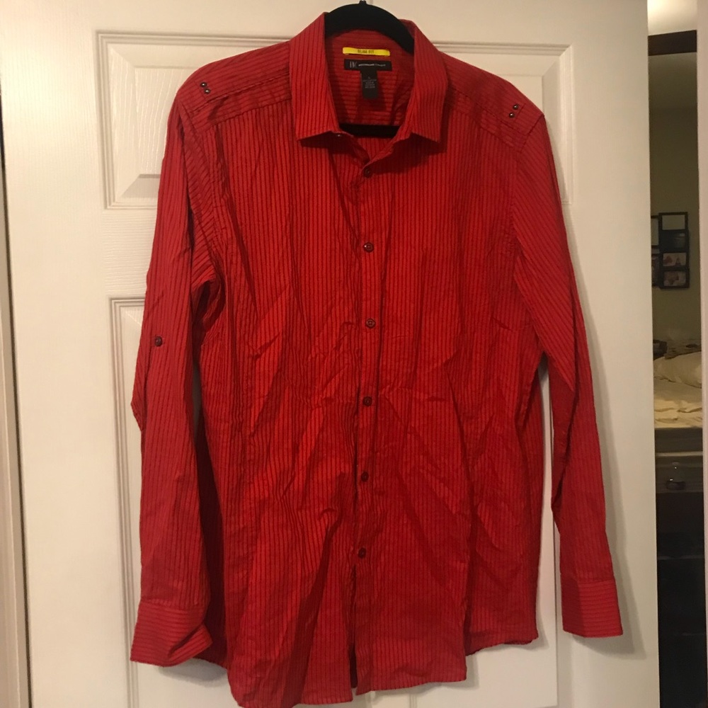 INC slim fit Large dress shirt